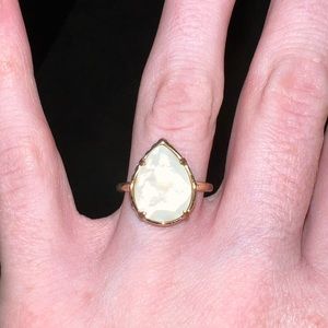 Kendra Scott gold ring - white